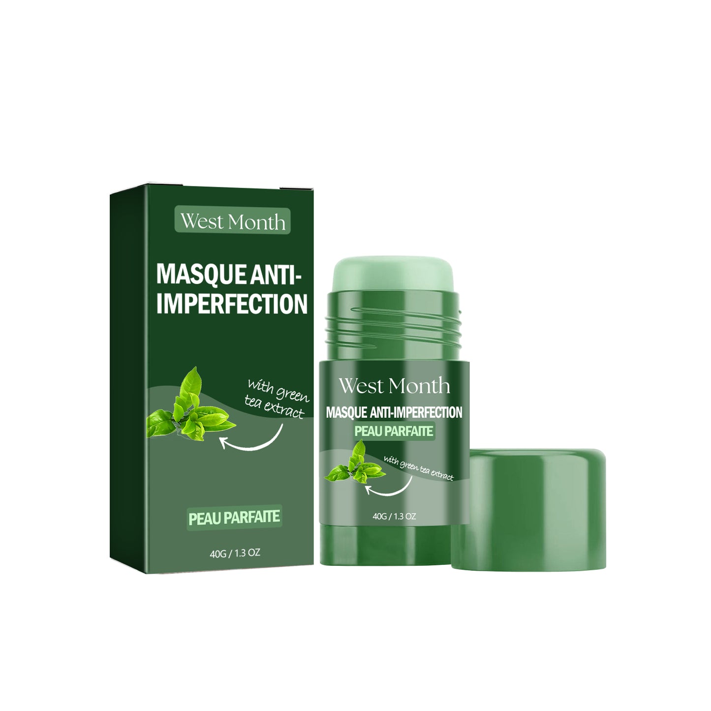 Green Tea Solid Clay Face Mask - Anti-Imperfection & Pore Cleansing