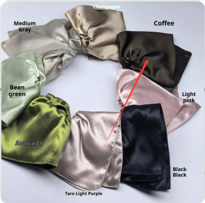 Silk Square Scarf Hair Tie - 22mm Glossy, Multiple Colors