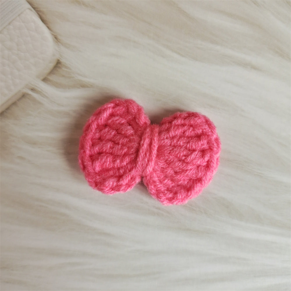Wool Hair Bow Hairpin Handmade Hair Accessory for Women and Kids