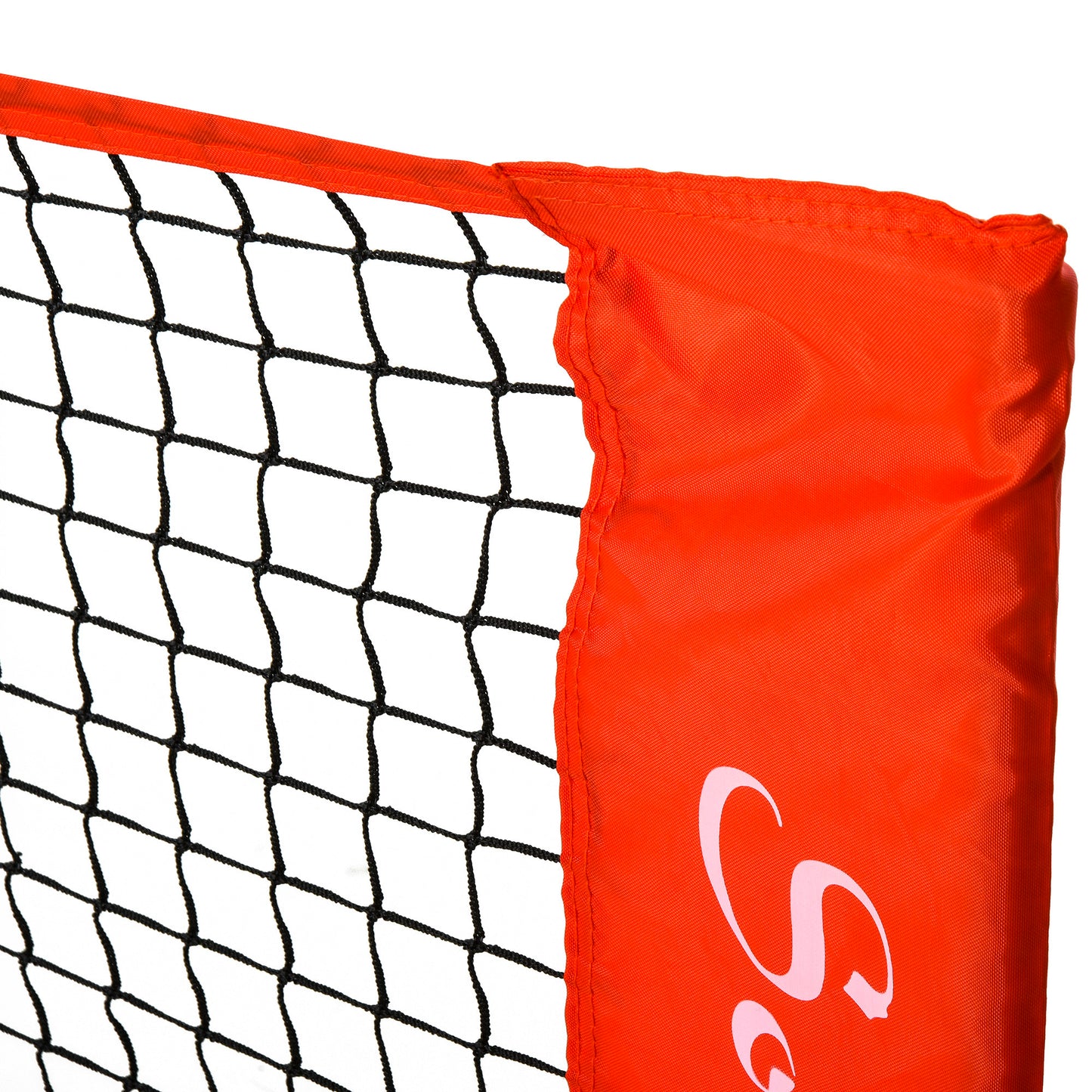 10ft Portable Soccer Tennis Net with Storage Bag - Red
