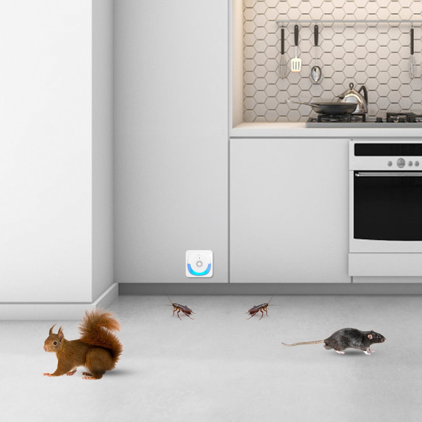 Ultrasonic Pest Repeller 6-Pack - Safe Rodent & Insect Control, Dual Modes