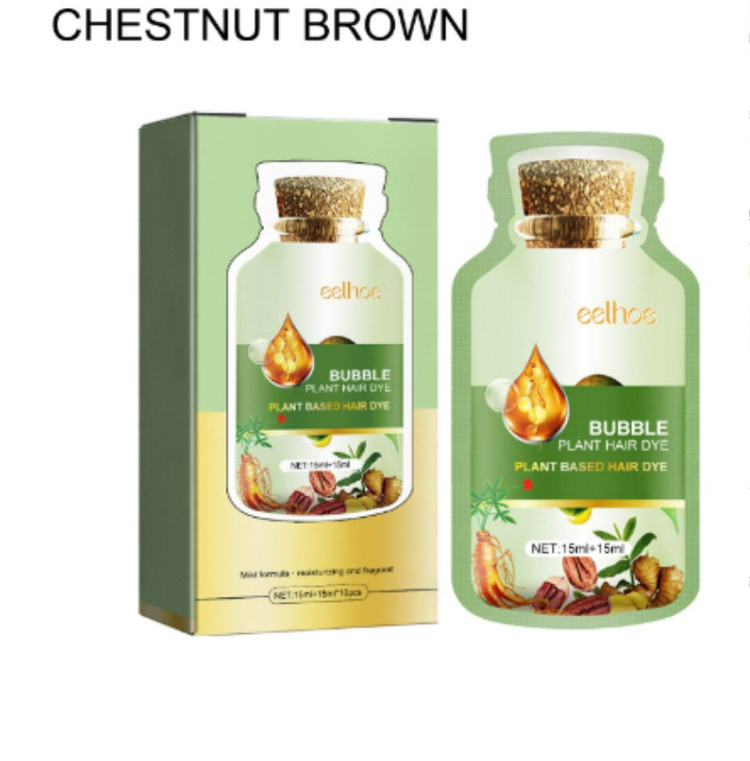 Gentle Plant-Based Bubble Hair Coloring Dye Agent