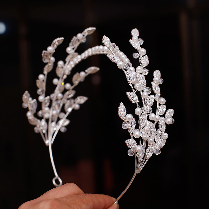 Simple Bridal Headband Crown Hair Accessories for Wedding & Party
