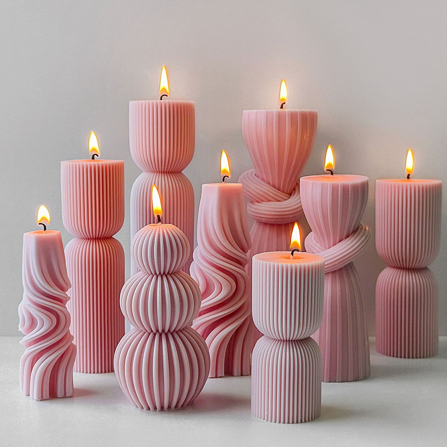 Silicone Mold for Aromatherapy Candles & Crafting - Multiple Shapes & Sizes