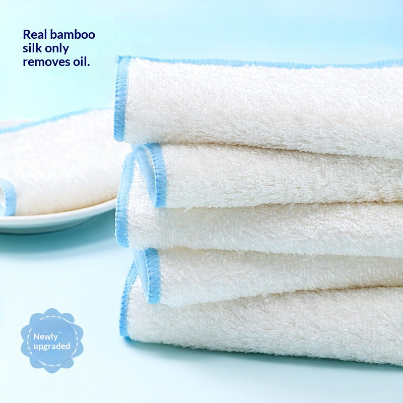 Kitchen Dishcloth & Bamboo Fiber Dish Towel Set - Multiple Sizes & Quantities