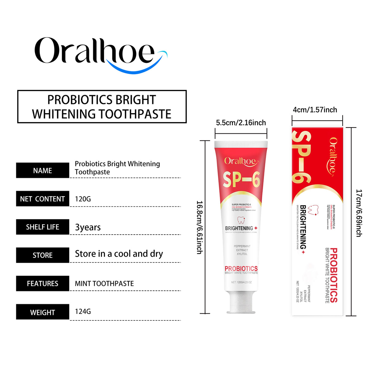 Probiotic Whitening Toothpaste 120g