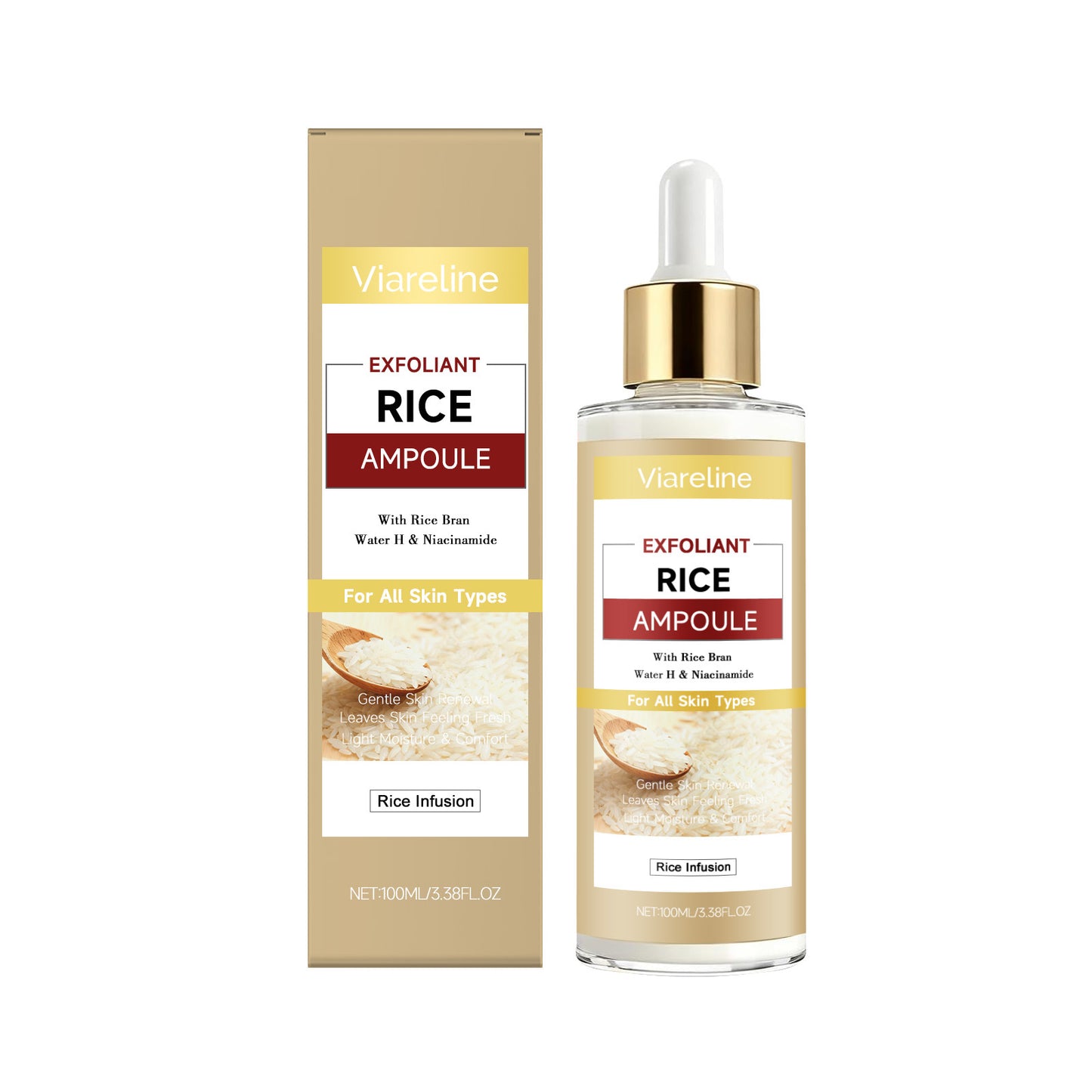 Rice Exfoliating Liquid - 100ml Skin Brightening & Gentle Face Scrub