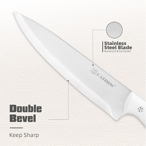 15-Piece Kitchen Knife Set with Built-in Sharpener & Holder