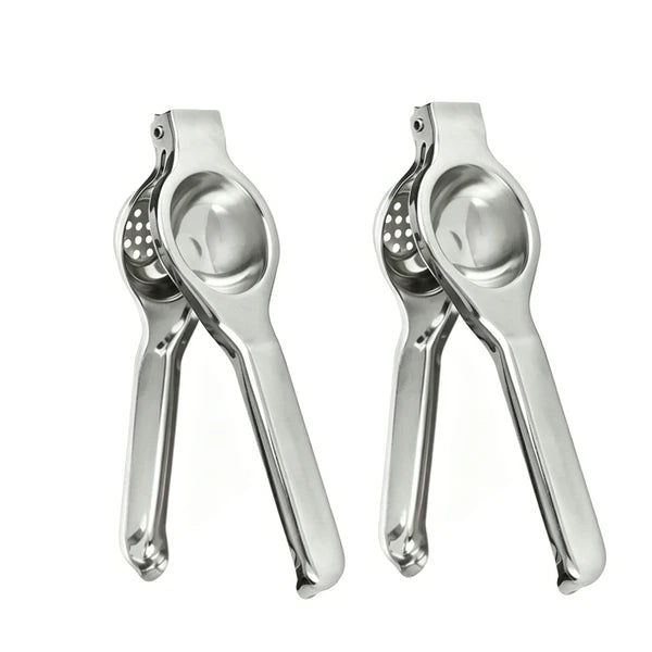 Manual Lemon Squeezer - Stainless Steel, Easy to Use, Dishwasher Safe