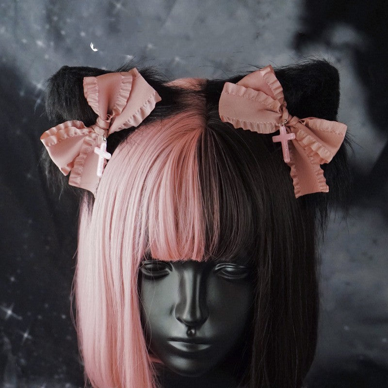 Handmade Cat Ear Hair Clip - Multiple Colors