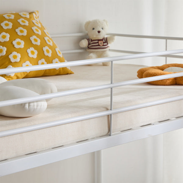 Twin Size Metal Bunk Bed For Kids Teens Adults, Heavy Duty With