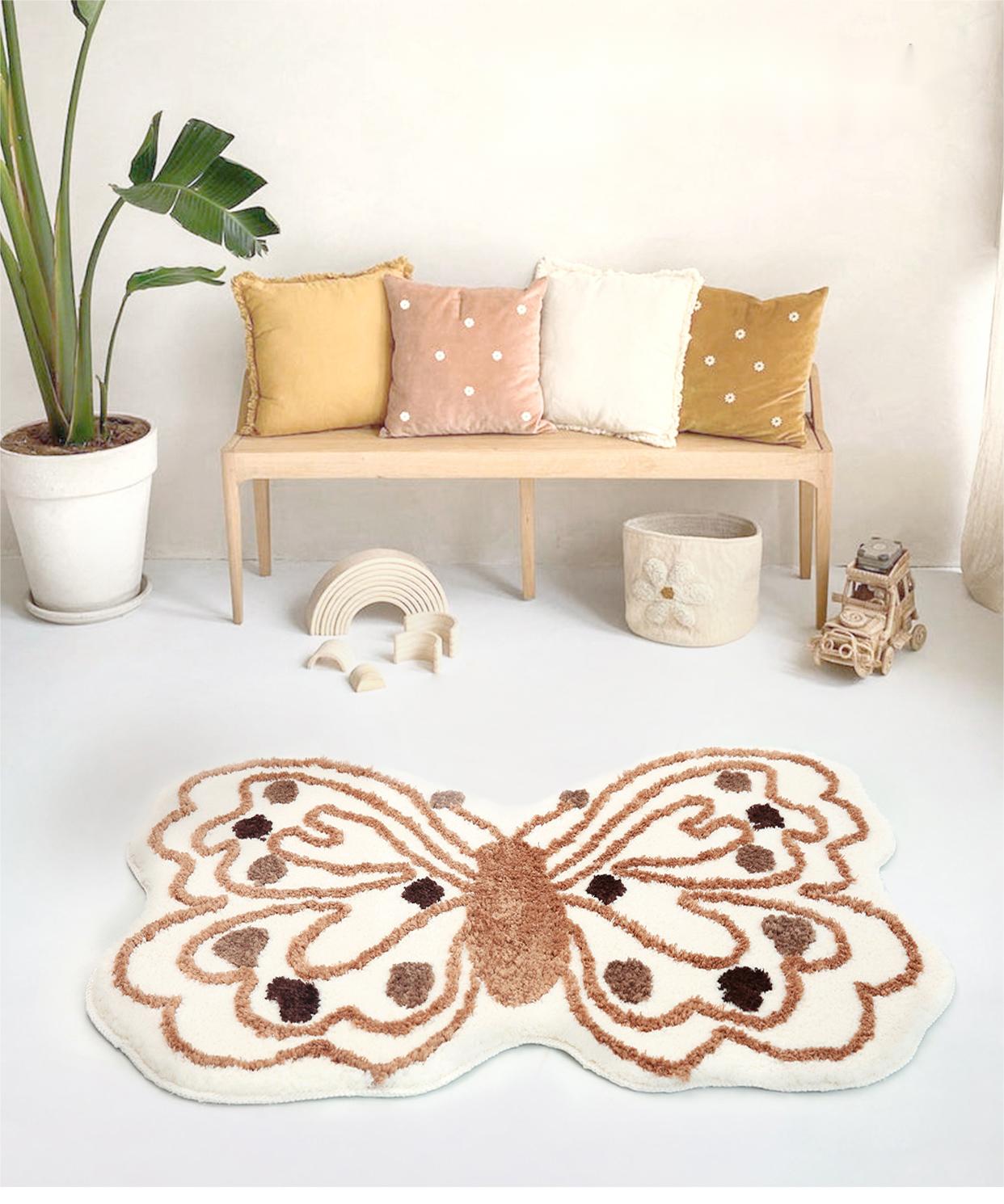 Mini Carpet Bedroom Mat with Suction for Bathroom and Home Use