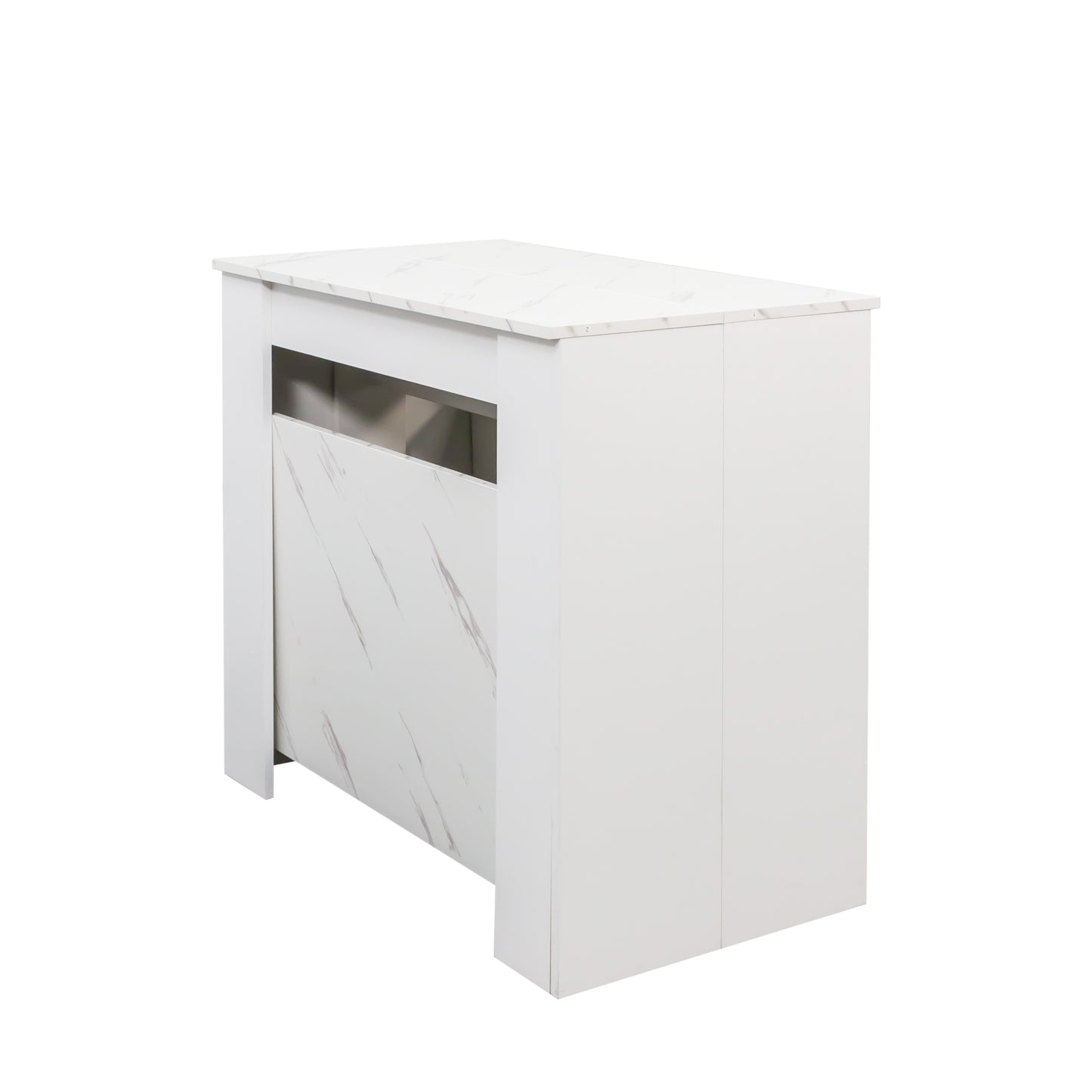 Extendable Console Table - White Line, Multifunctional Design