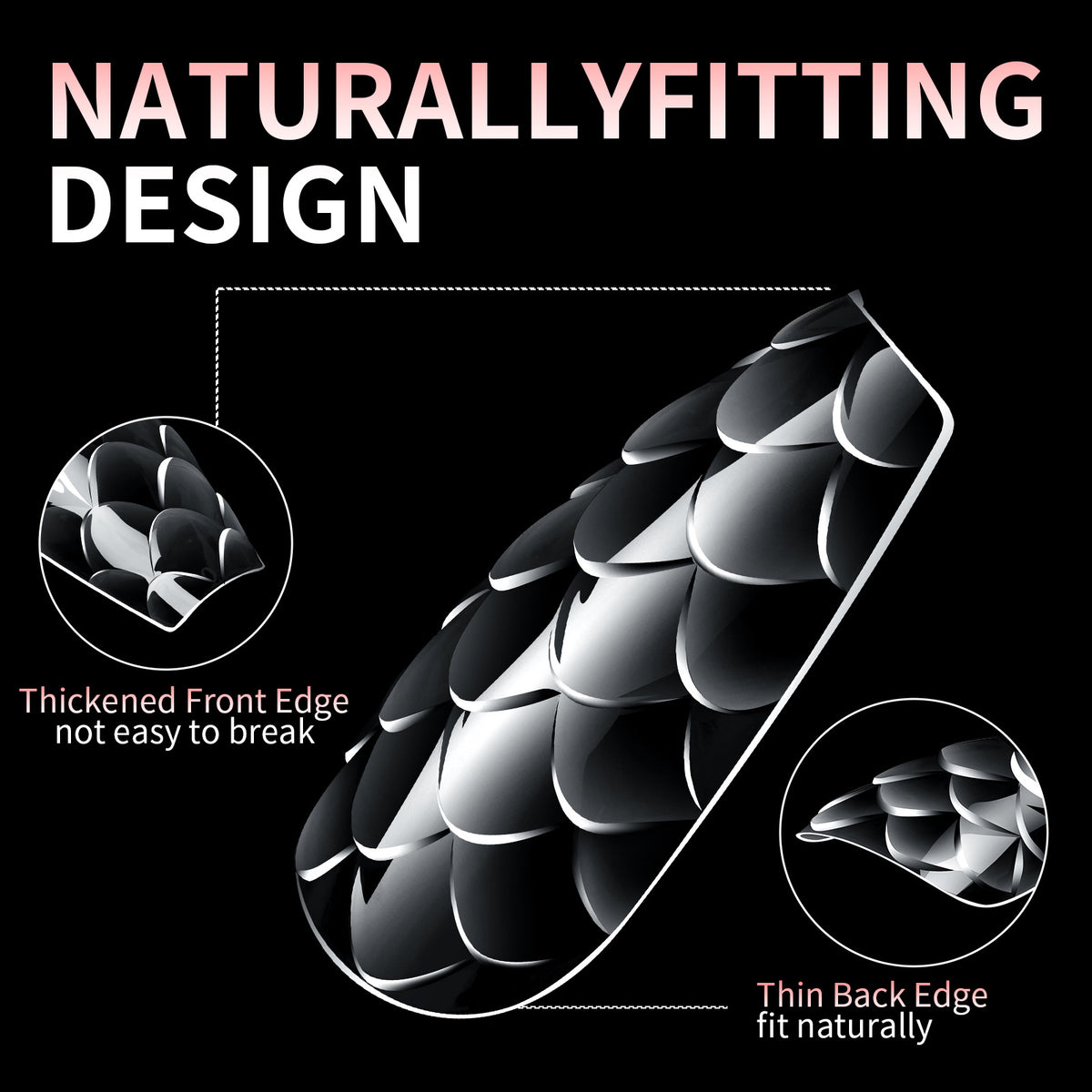3D Nail Tip Long Shaping Fake Nail Tips for Nail Art - 120/140pcs