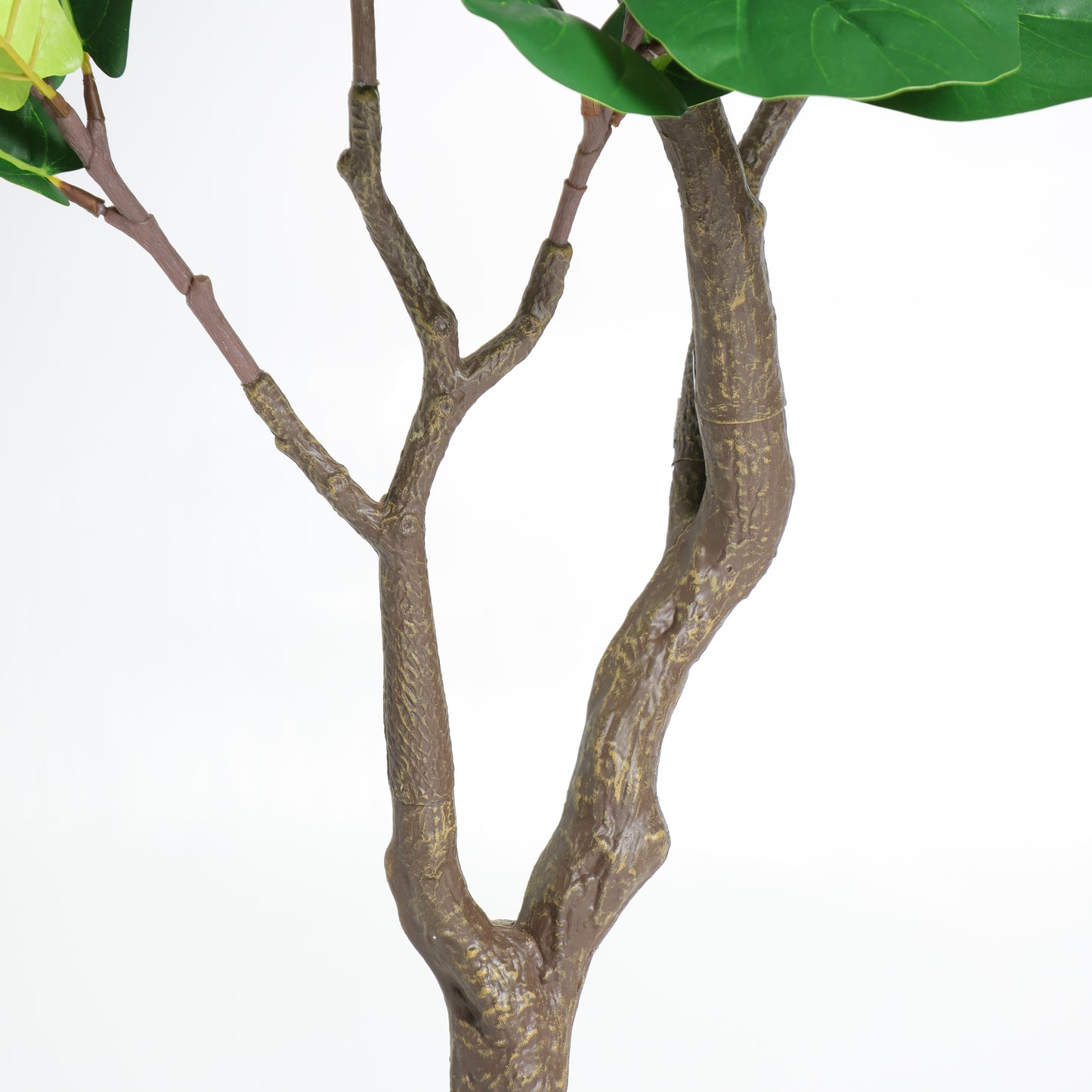 Artificial Fiddle Leaf Fig Tree in White Pot - 6FT Indoor Plant