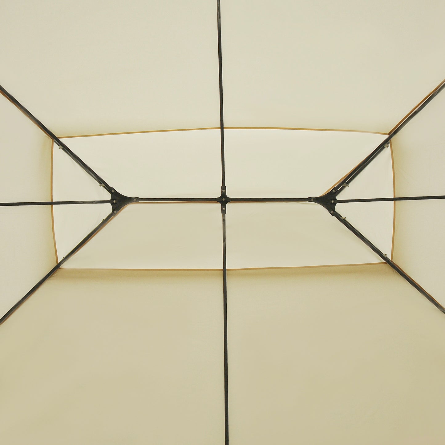 10x13 Outdoor Gazebo Canopy Shelter with Curtains - Cream White