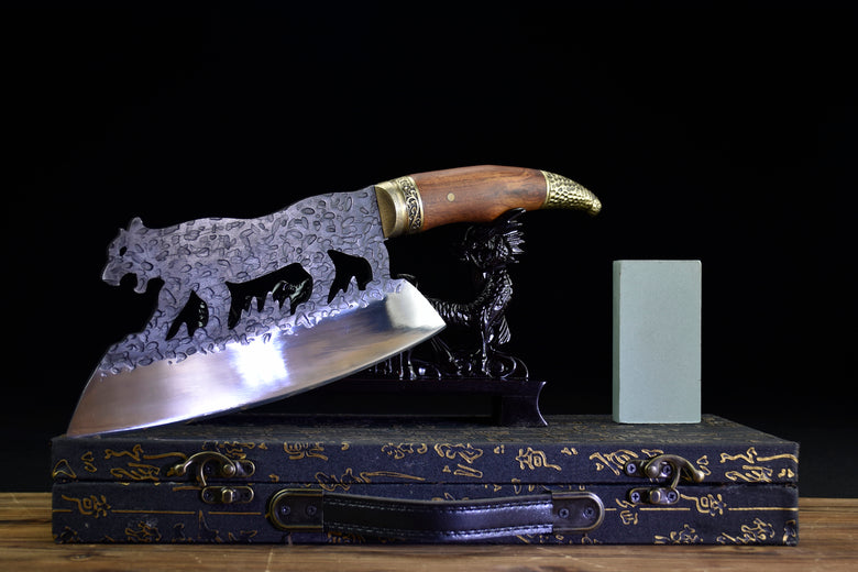 Snow Leopard Bone Cutter - Kitchen & Dining Cooking Tool, Silver