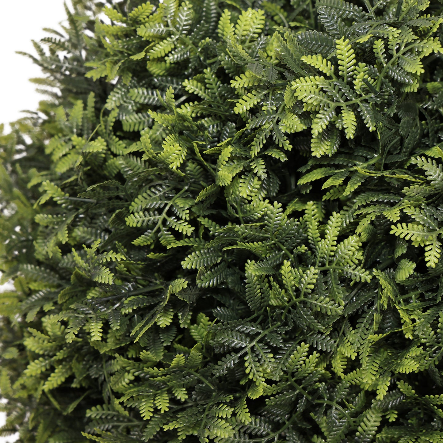 22-Inch Artificial Boxwood Ball Trees - Faux Potted Shrubs, 2pcs Set