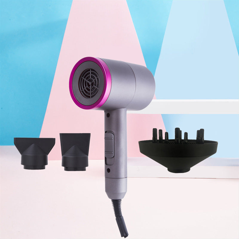Professional Hot Air Hair Dryer with Negative Ion Technology - 1200W Black
