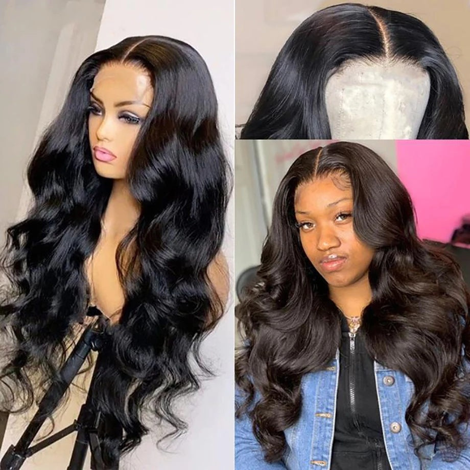 Black Front Lace Wig - Multiple Sizes
