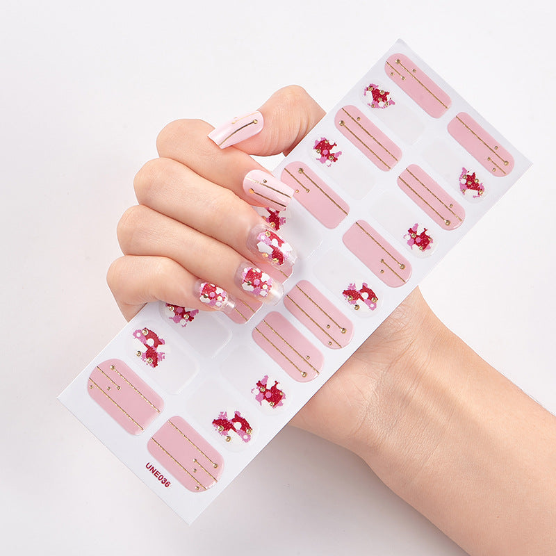 Self-Adhesive Nail Stickers Shell Pattern for Nail Art, Envelope Packaging
