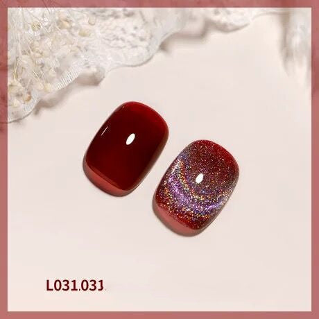 Colorful Laser Cat Eye Nail Polish Set - UV Gel & Acrylic Compatible