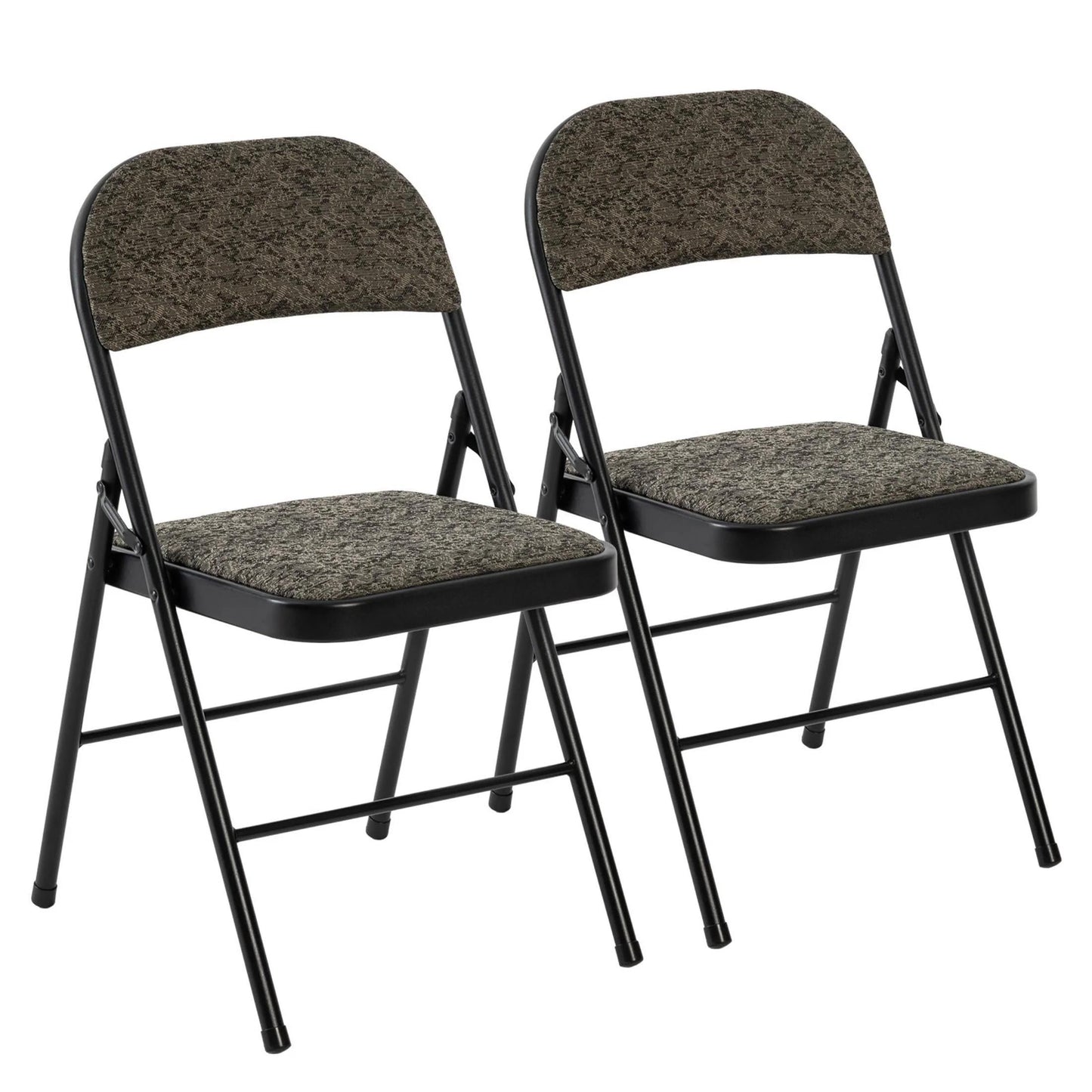 Folding Dining Chairs with Soft Cushion and Backrest - 2 Pack