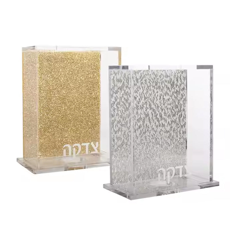 Organic Acrylic Voting Storage Box with Lockable Lid - Home Organization
