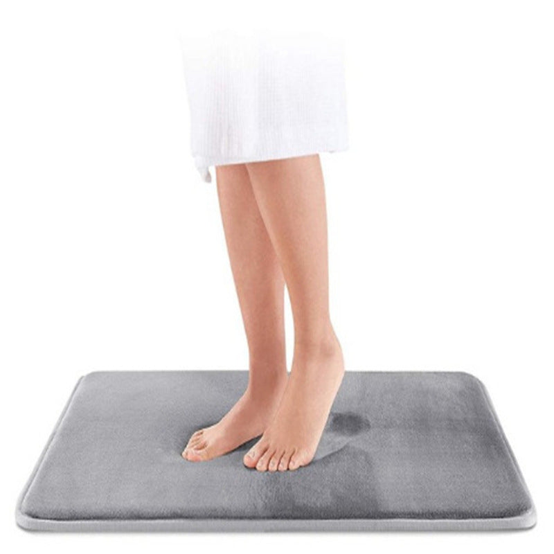 Non-slip Water-Absorbing Bathroom Floor Mat - Quick-Drying Door Rug