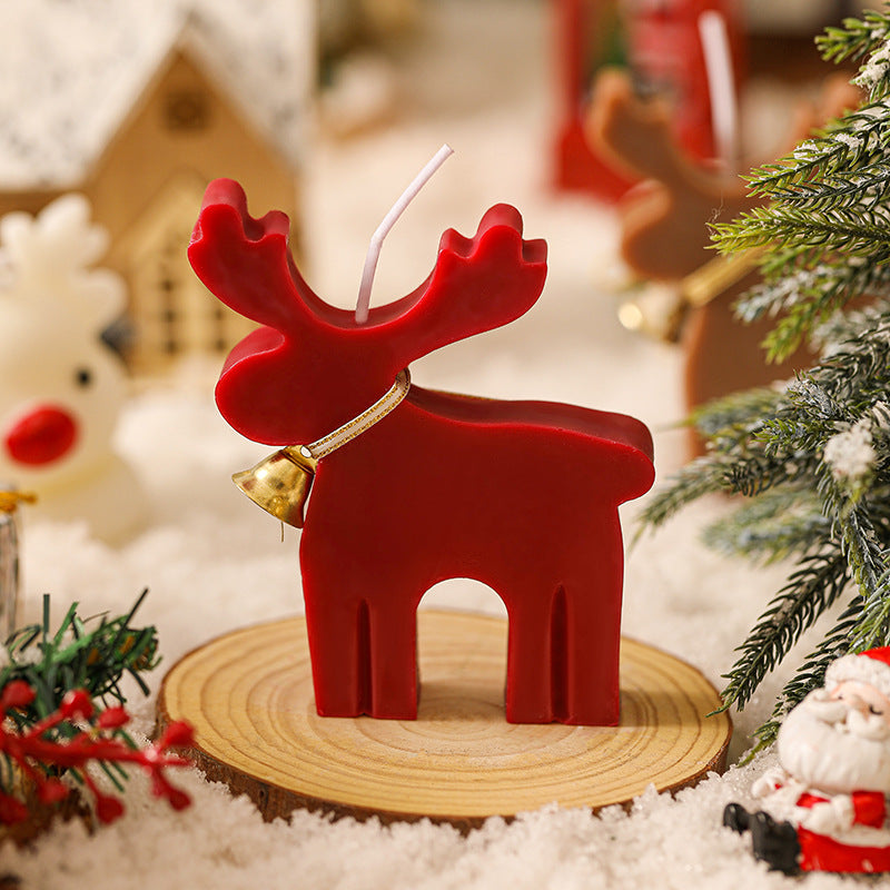 Christmas Animal-Shaped Aromatherapy Candle with Soy Wax - Festive Home Decor