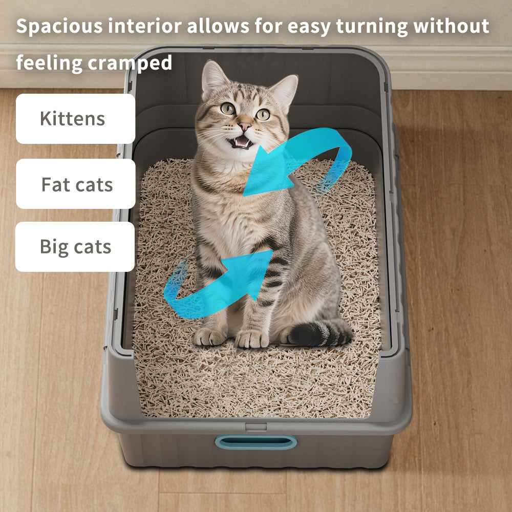 Drawer Cat Litter Box - Self Pickup Pet Furniture for Cats