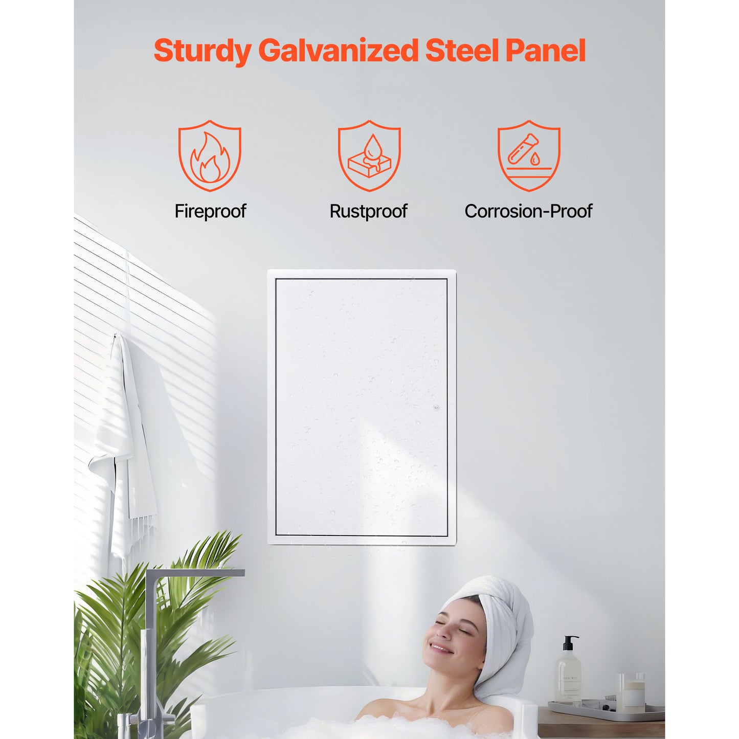 Galvanized Steel Access Panel for Drywall - 25.3 x 17.2 in Ceiling and Wall Door
