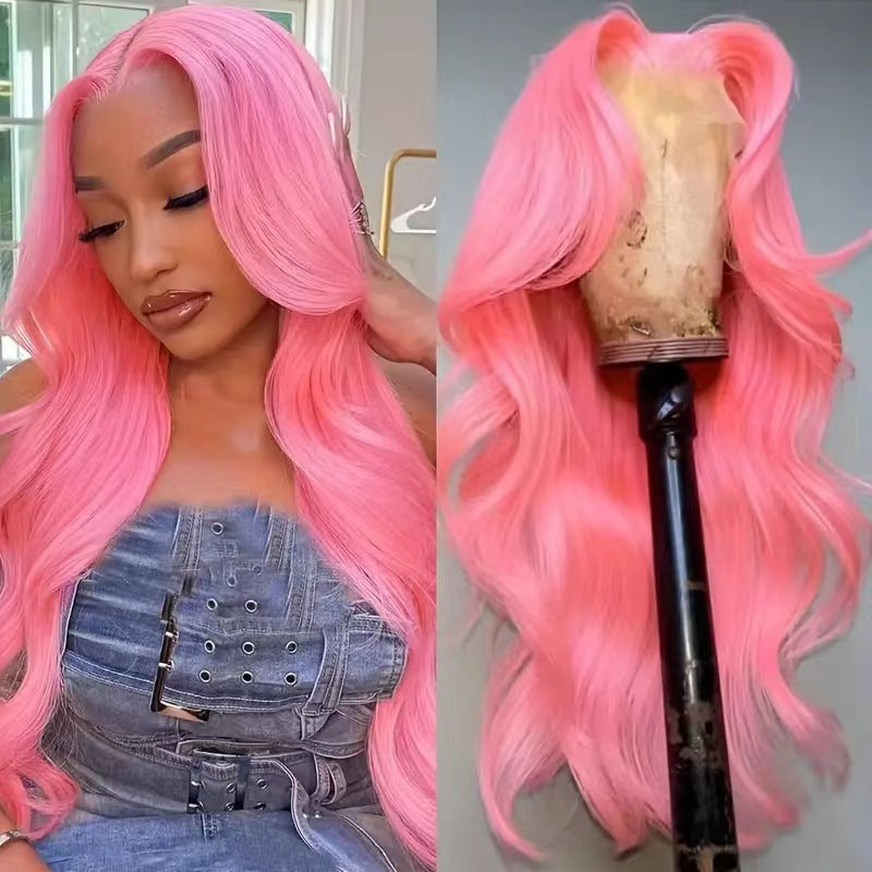 Long Curly Wig with Lace Front Cap for Women - Heat-Resistant Synthetic Hair