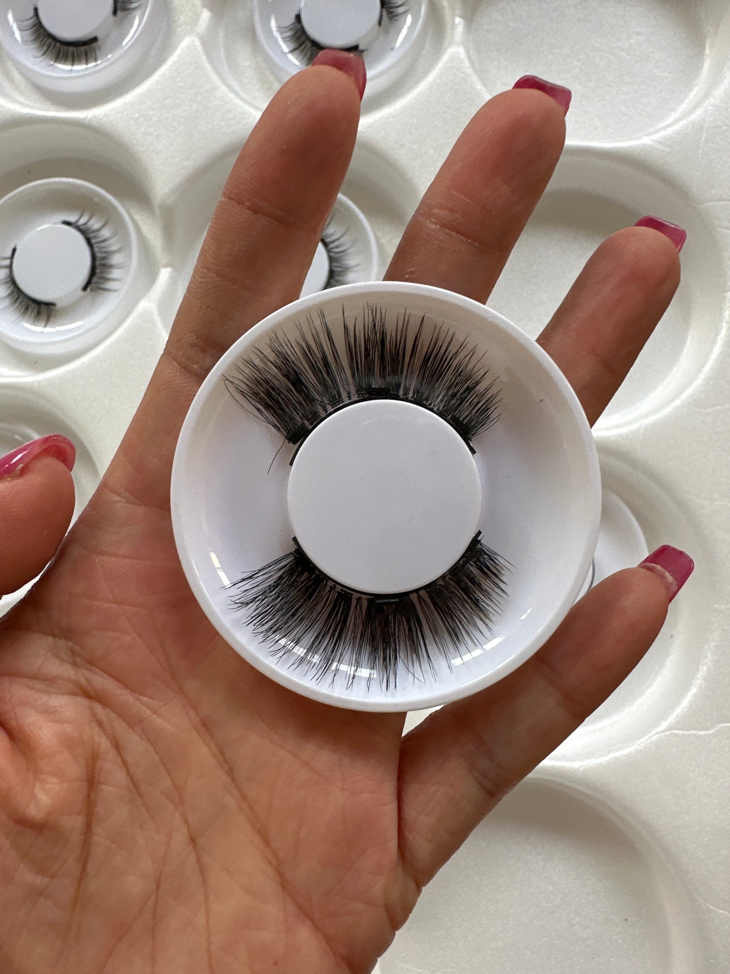 Magnetic False Eyelashes - Natural Mink Lash Set with Applicator Tool