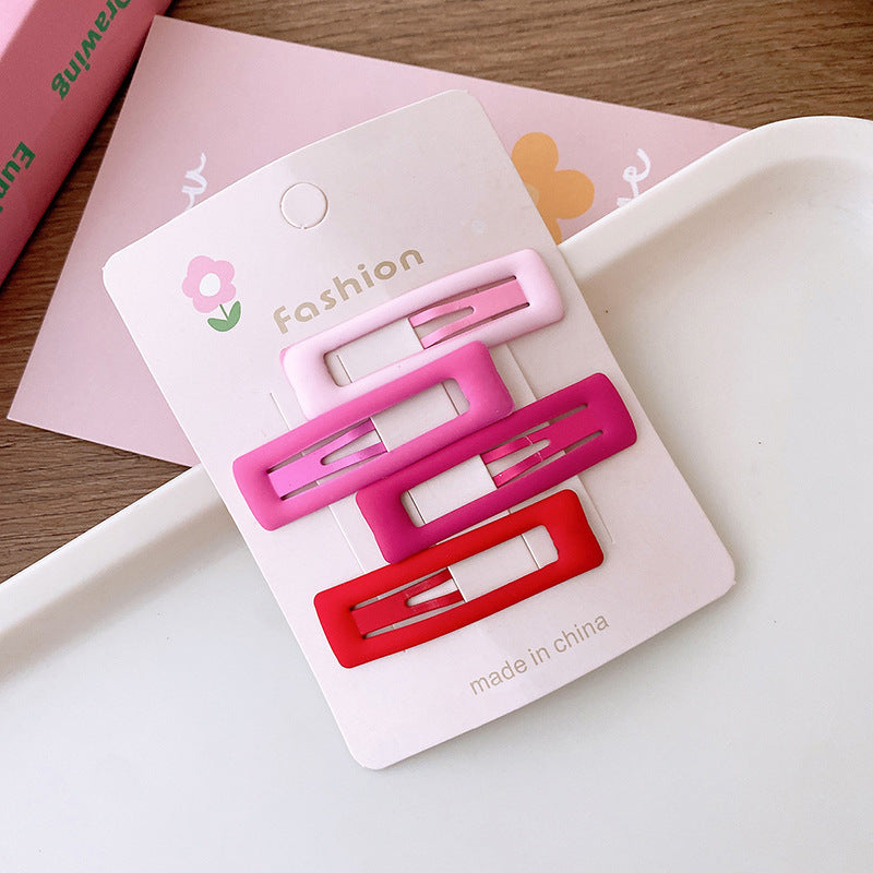 Sweet Rose Hollow Heart Five-Star Hair Barrettes for Women