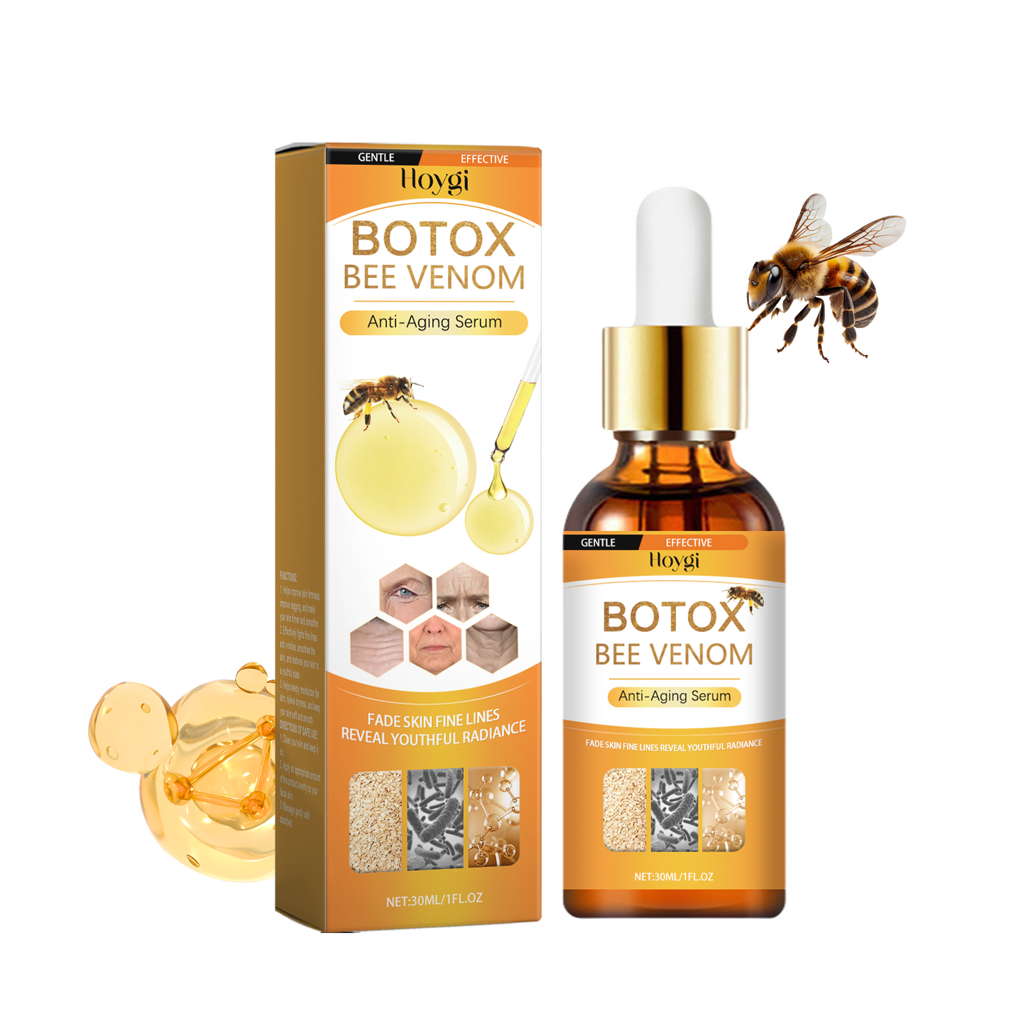 Bee Venom Anti-Aging Face Serum - 30ml Hydrating & Firming Essence