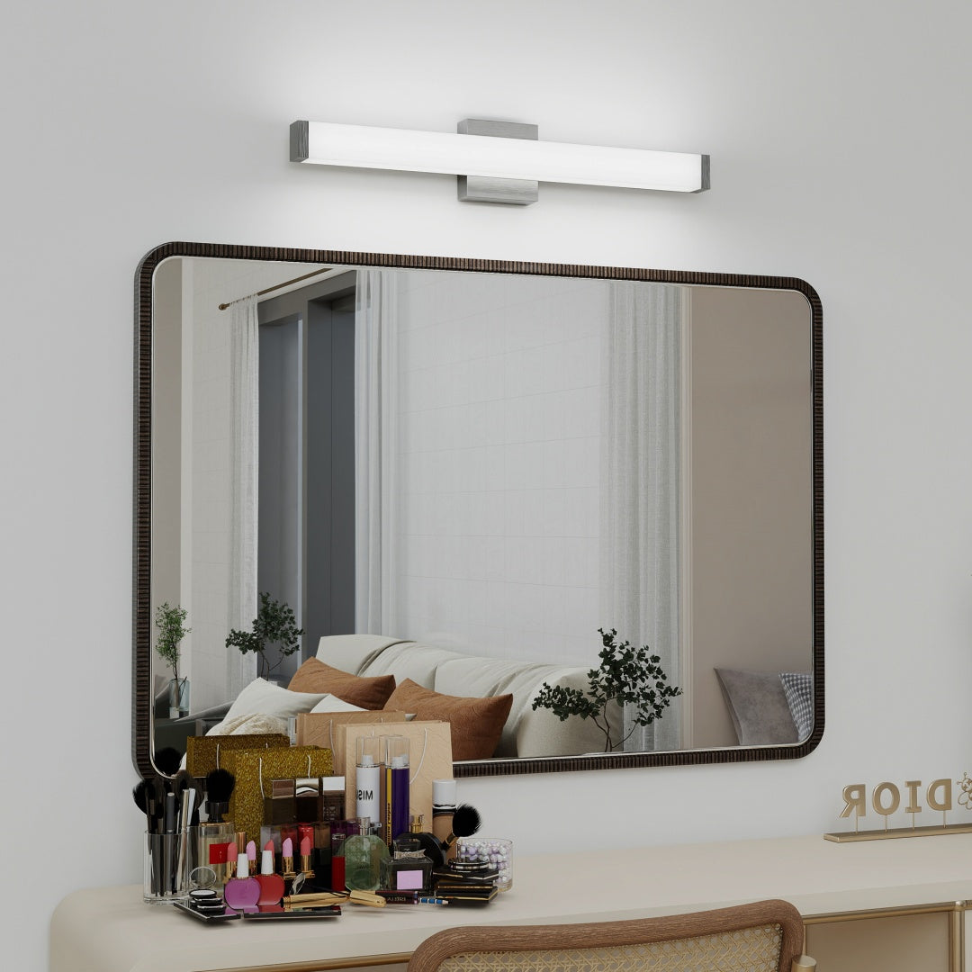 25 Inch Brushed Nickel LED Bathroom Vanity Light Wall Fixture - Energy Efficient