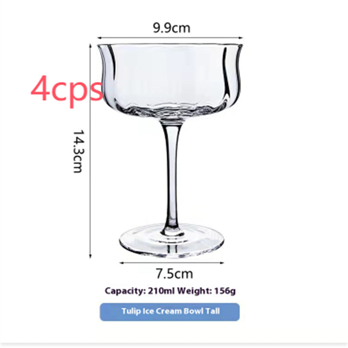 Simple Ins Style Handmade Crystal Glass Goblet - Multiple Variants