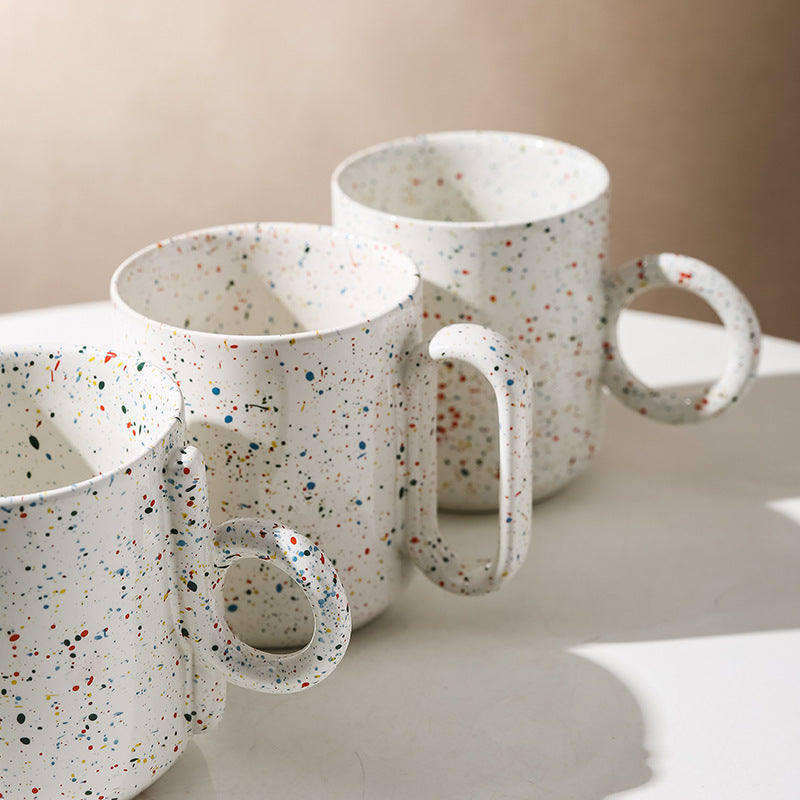 Hand Painted Ceramic Mug - Coffee, Milk, Breakfast Cup - Multiple Colors & Capacity
