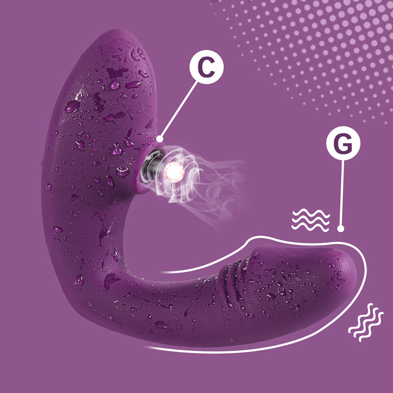 Silent Mini Bullet Vibrator for Women - 10 Modes, Purple