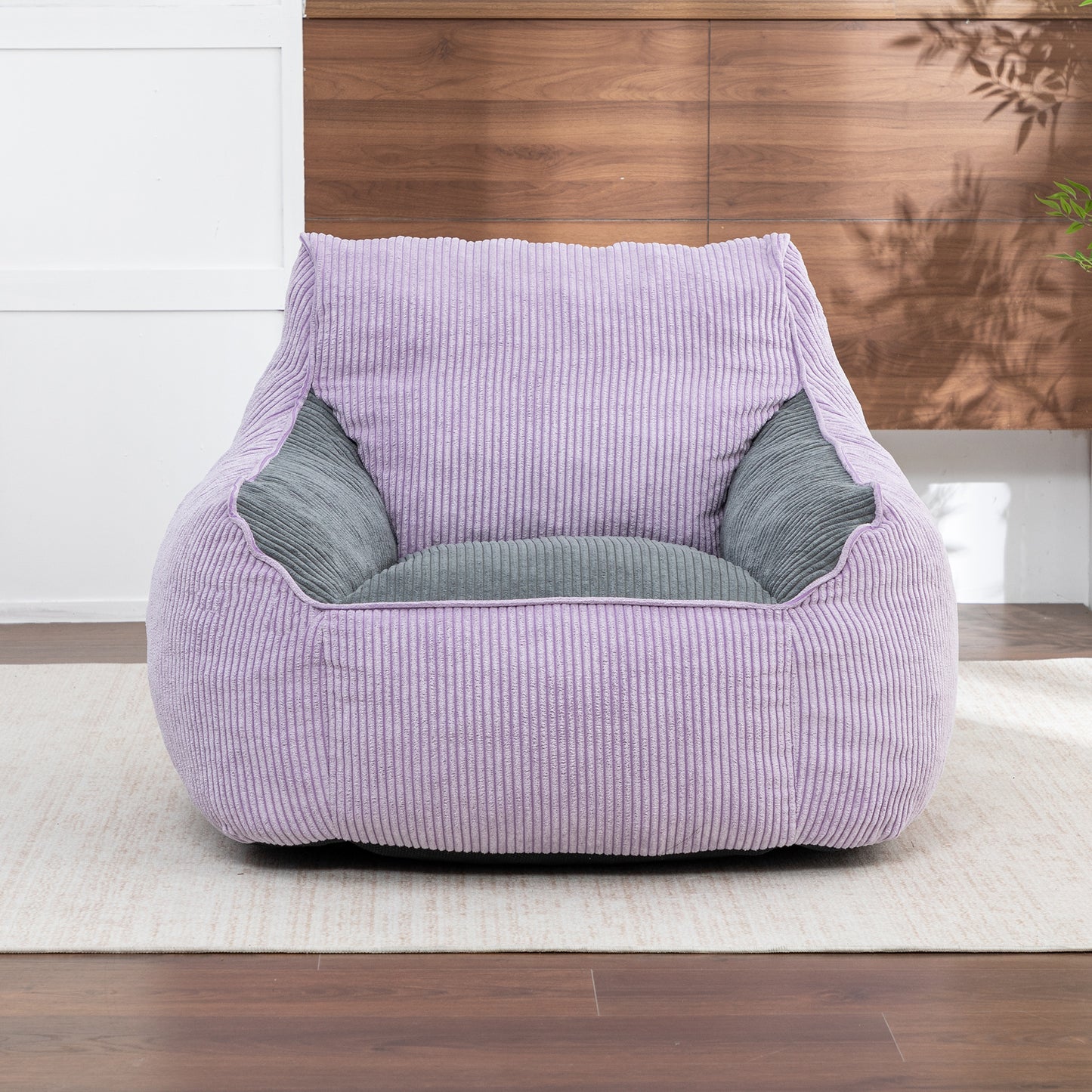 Giant Bean Bag Chair Sofa For Adults Teens, Comfy Corduroy Large