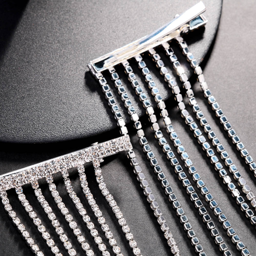 Rhinestone Multi-layer Barrettes Hair Clips