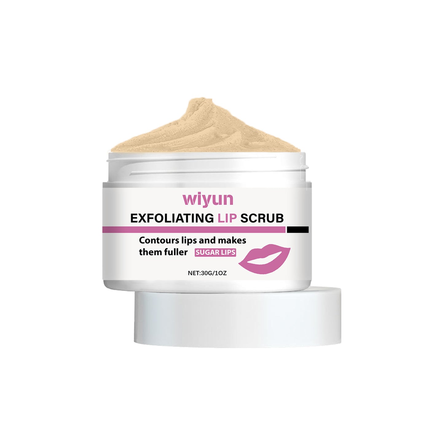 Moisturizing Lip Scrub with Coconut Oil & Vitamin E for Soft Lips