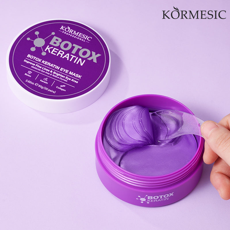 Anti-Wrinkle Eye Mask Patches - Keratin & Botulinum Formula, 80g, 60 Patches