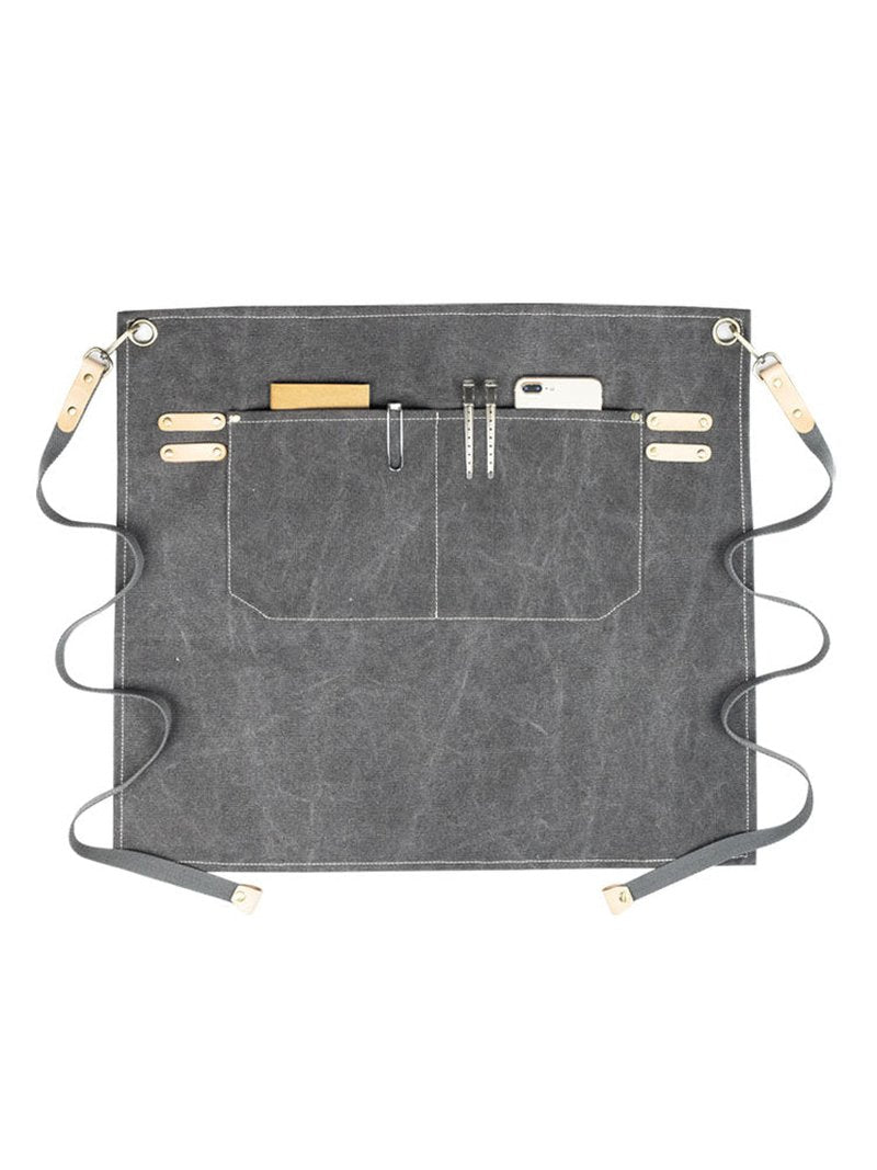 Canvas Half Apron for Baking and Cafe Work
