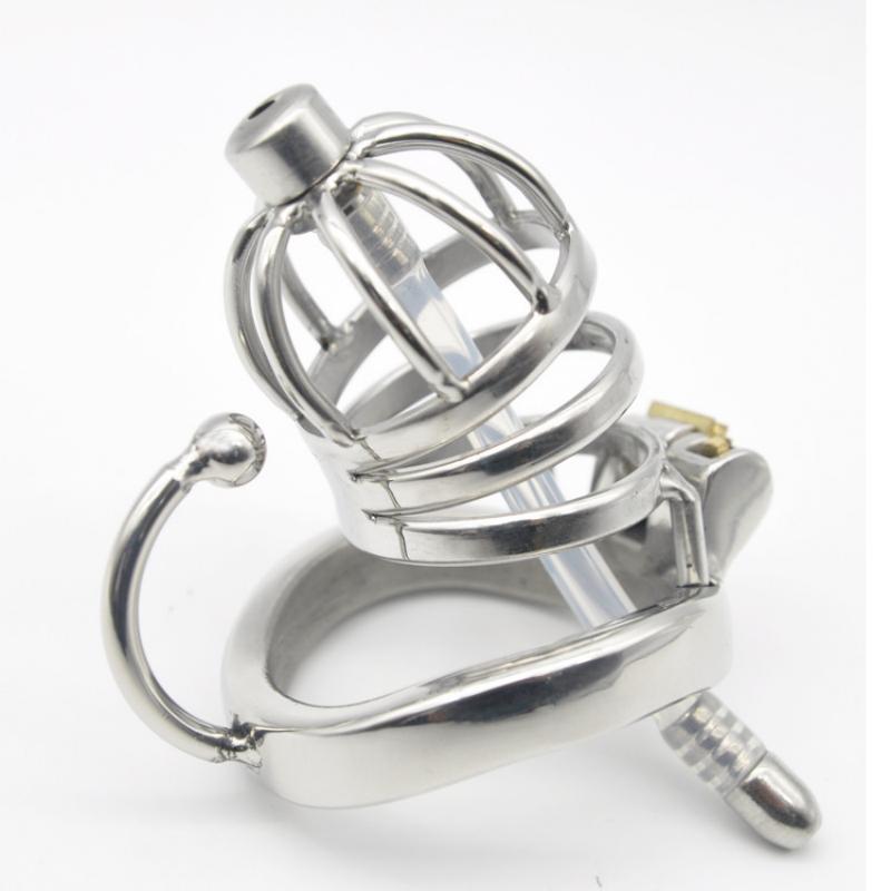 Stainless Steel Lock with Catheter Belt Hook Ring - Adjustable Sizes 40mm-50mm