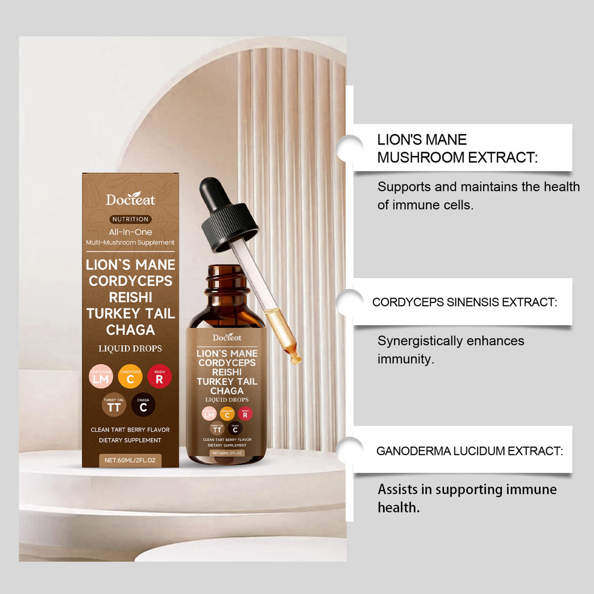 Immunity Support Drops - Natural Immune Boosting Supplement 60ml