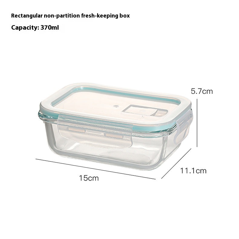 Glass Lunch Box Food Grade Sealed Container for Microwave Oven