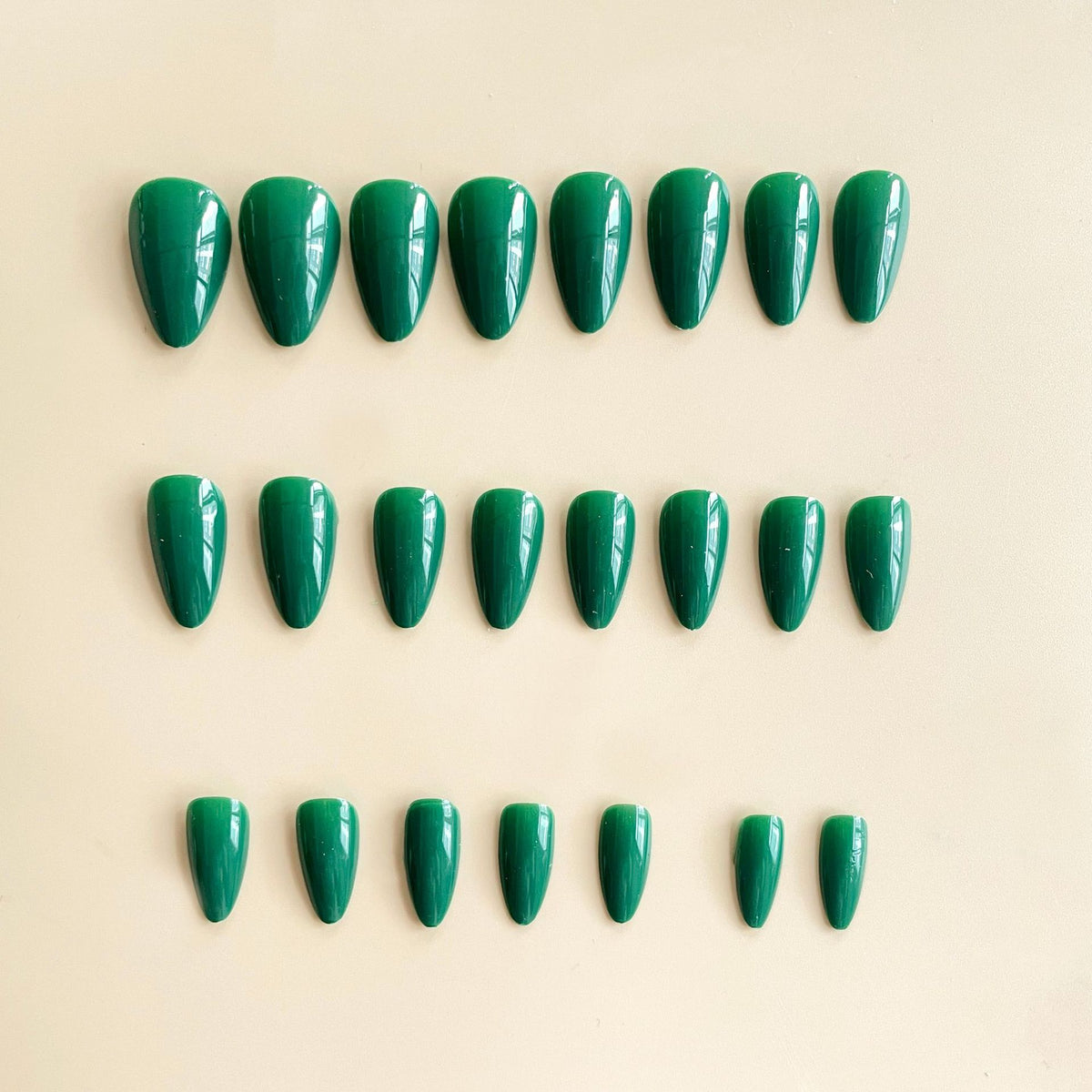 Green Nail Stickers Armor Set for Nail Art - Summer Solid Color