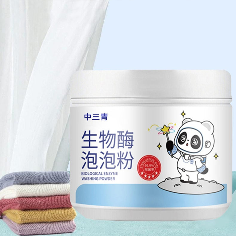 Biological Enzyme Bubble Powder Laundry Detergent for Stain Removal & Deep Cleaning